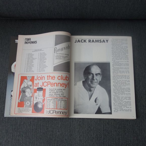 hoop Portland Trail Blazers vs Houston Rockets Saturday November 25 1978 Program - Picture 5 of 16